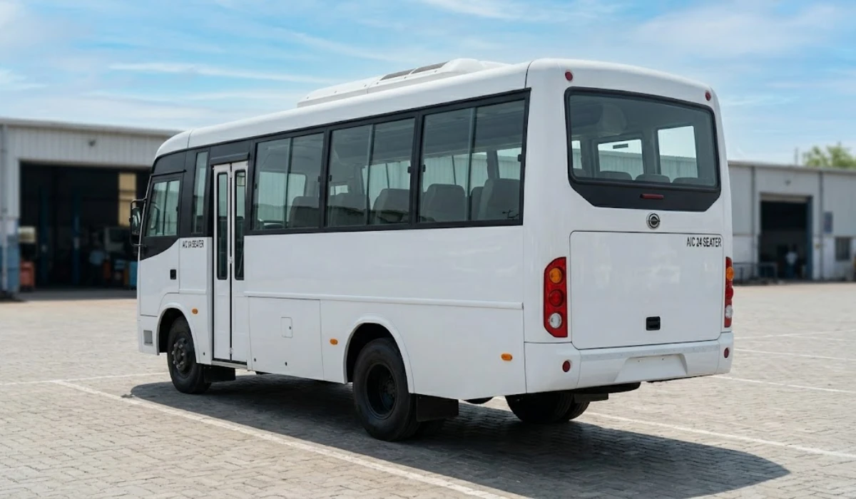 BharatBenz AC Mini Bus Rental with Driver | BookYourWheels
